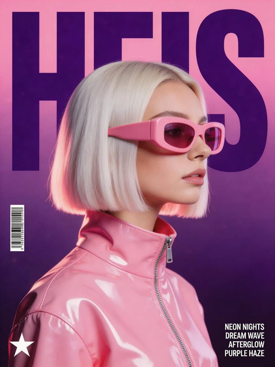 Synthwave Retro-Futuristic Music Poster with campaign-ready composition, brand-focused styling and premium commercial lighting