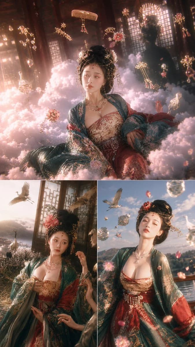 Tang Dynasty Fantasy Triptych storyboard visual
