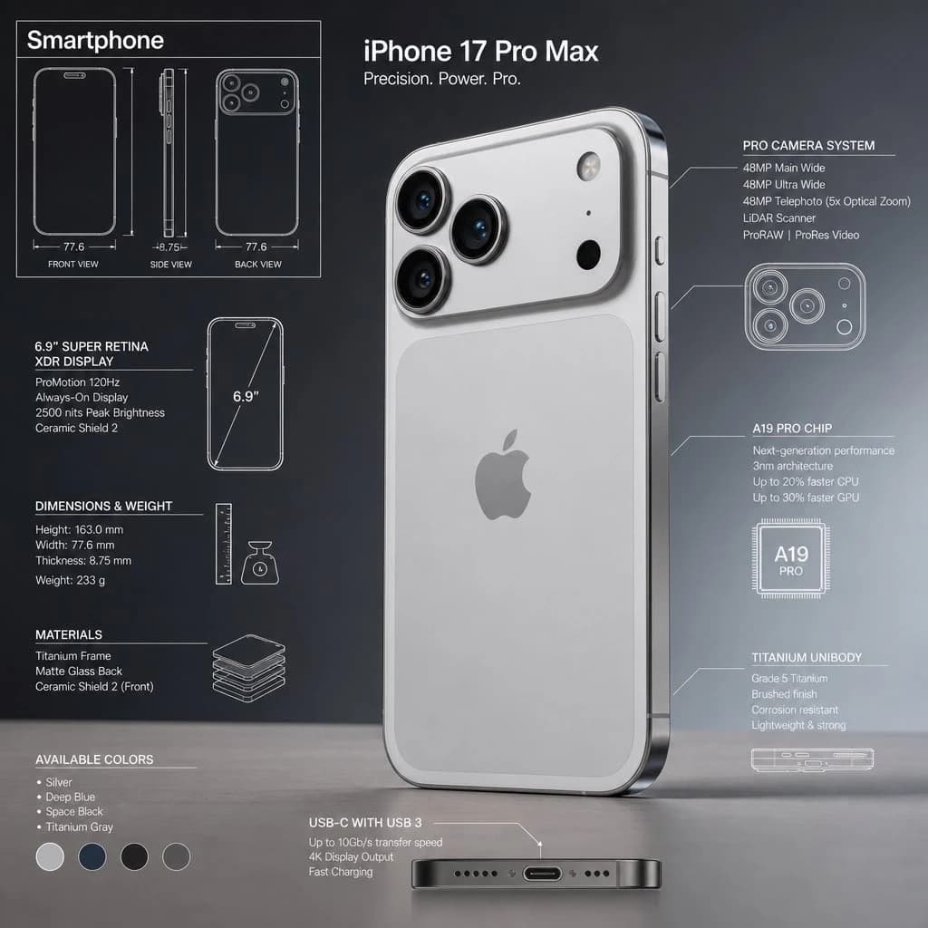 Technical Product Infographic with Blueprint Overlay infographic visual