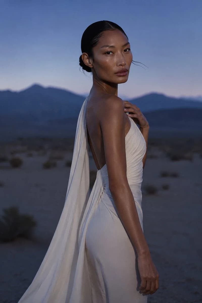 Twilight Desert Fashion Portrait social media visual
