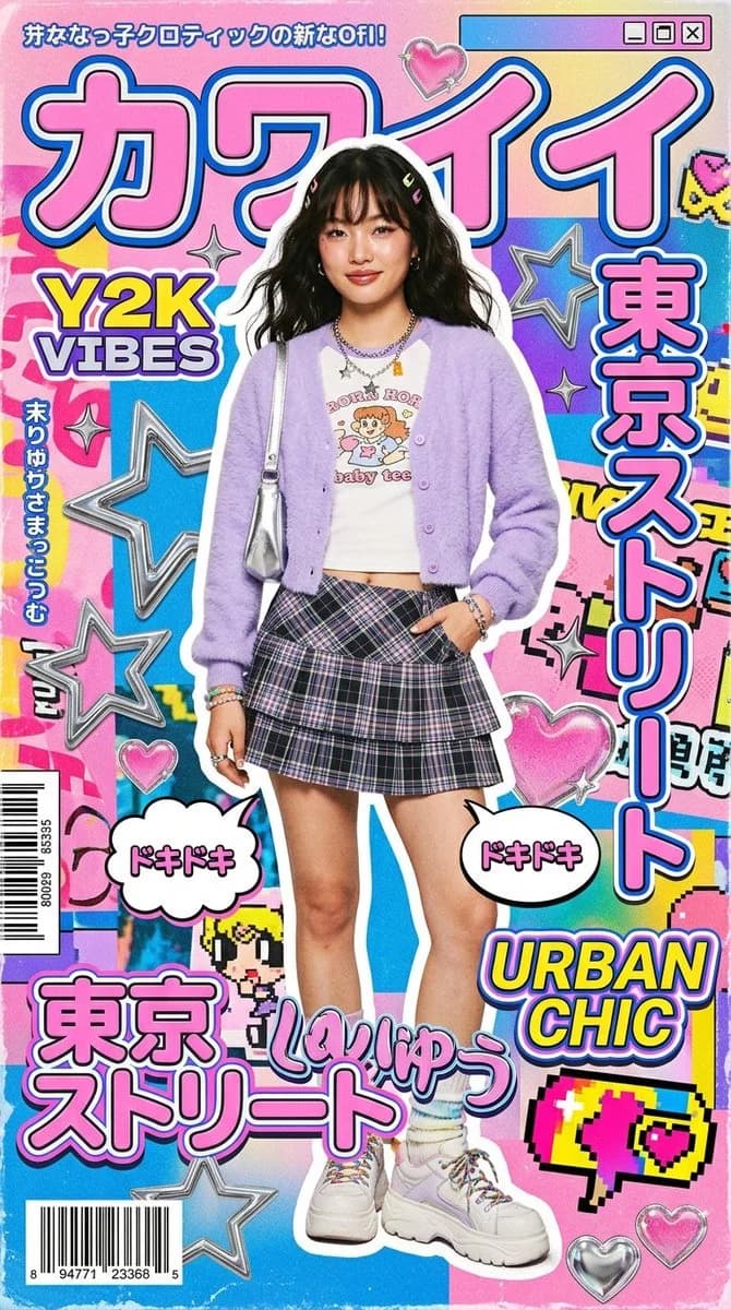 Y2K Kawaii Editorial Poster poster GPT Image 2 prompt example