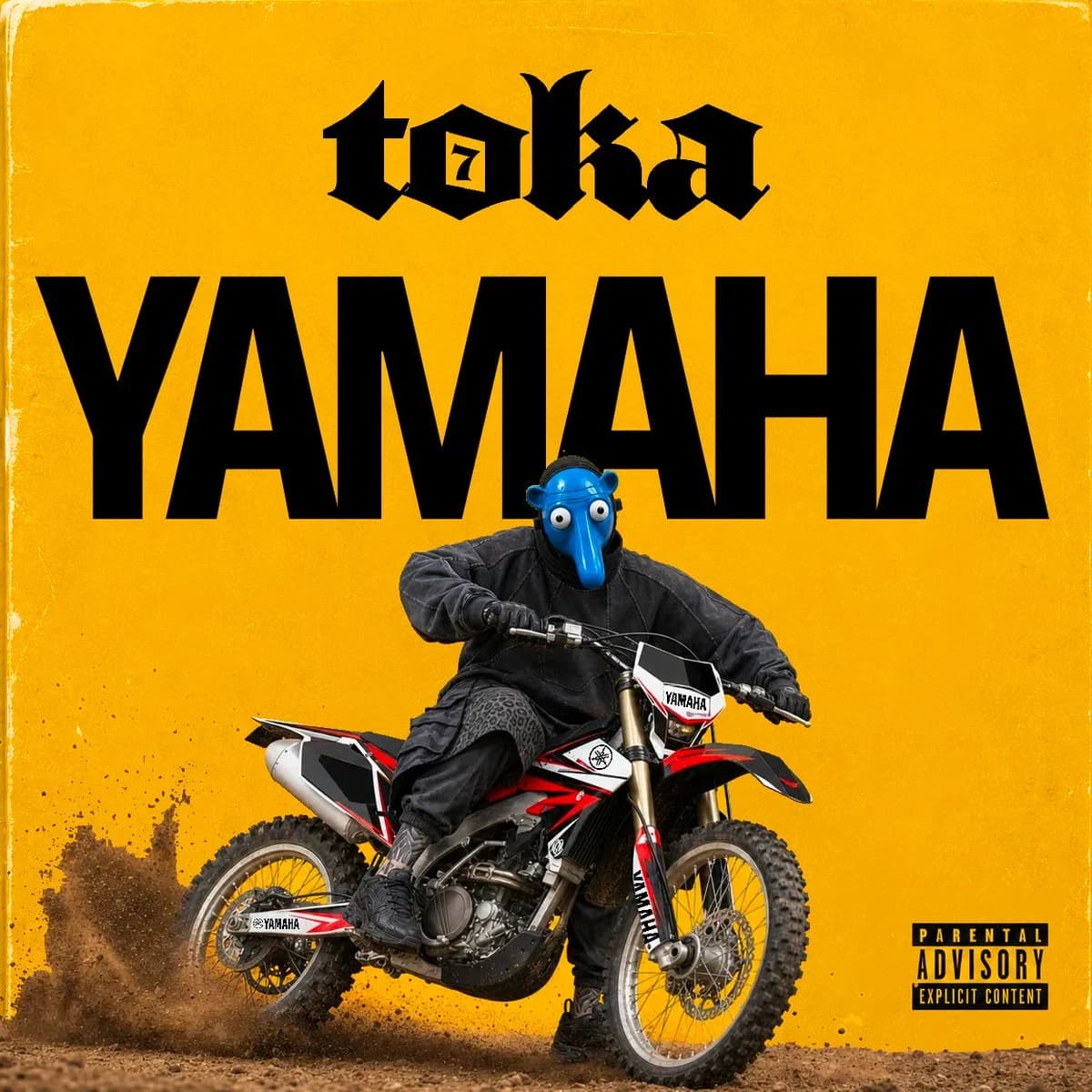 Yamaha Motocross Album Cover ad creative visual