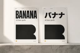 Crisp multilingual typography rendered on a poster by Image 2