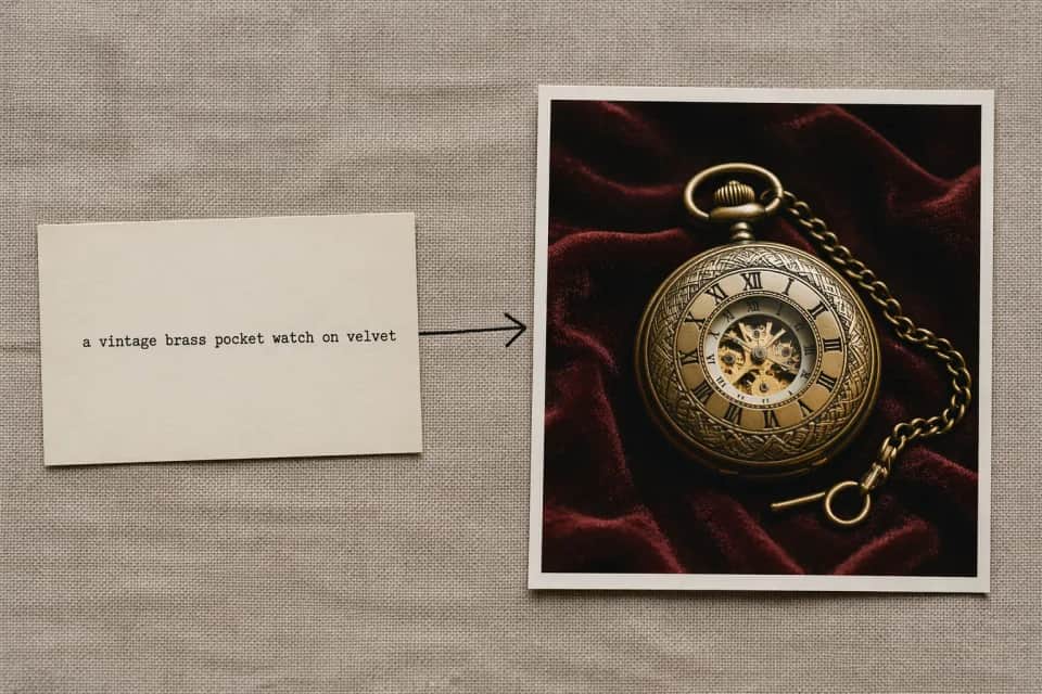 Text prompt producing a rendered image sample by Image 2