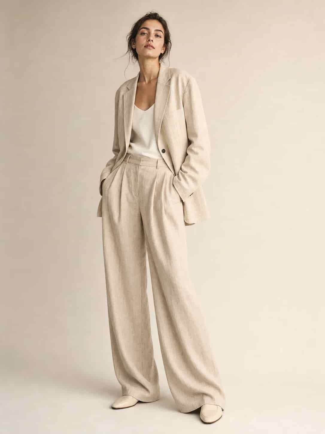 Fashion editorial with styled clothing and a composed pose, created with Image 2
