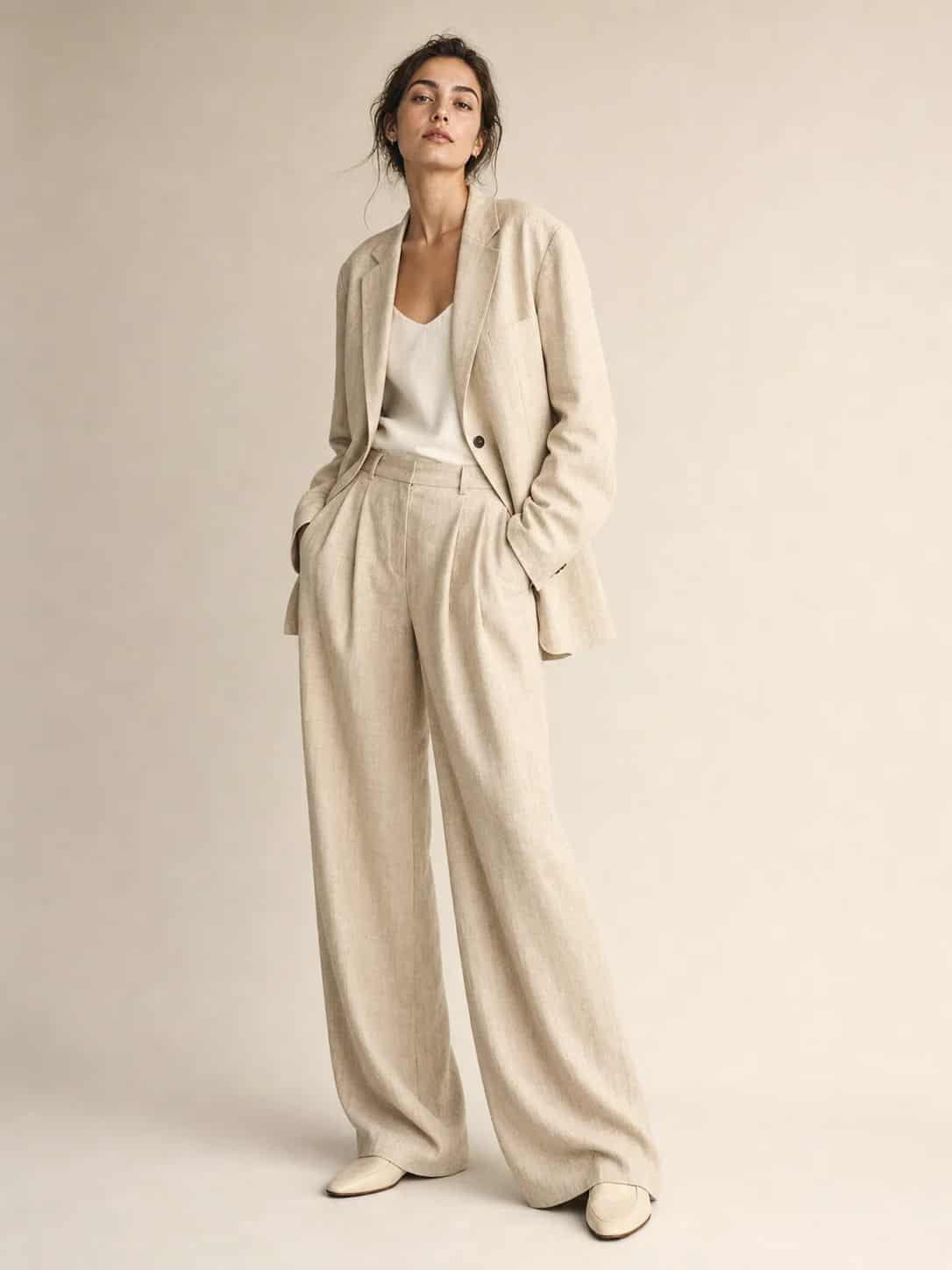 Fashion editorial with styled clothing and a composed pose, created with Image 2