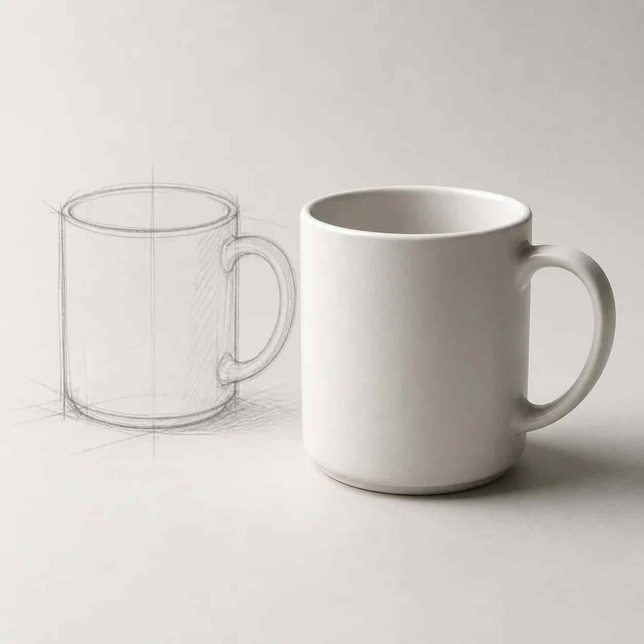 Product sketch refined into a polished object render, created with Image 2