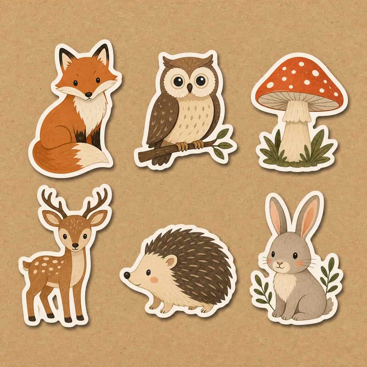 Sticker pack with coordinated illustrated characters, created with Image 2