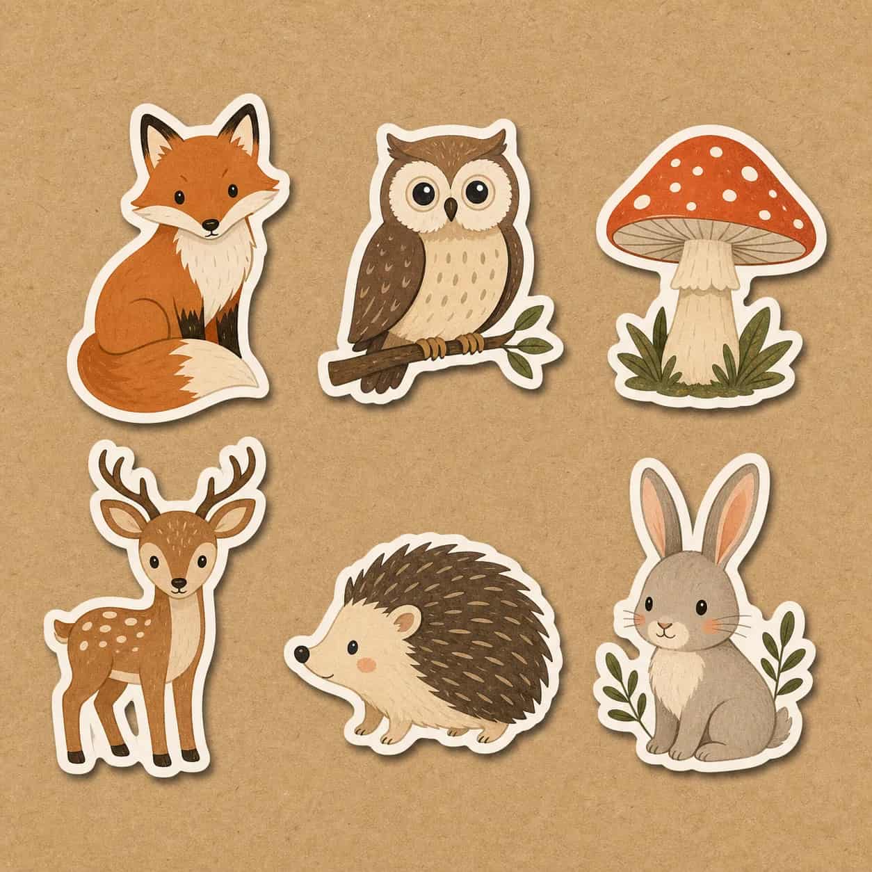 Sticker pack with coordinated illustrated characters, created with Image 2