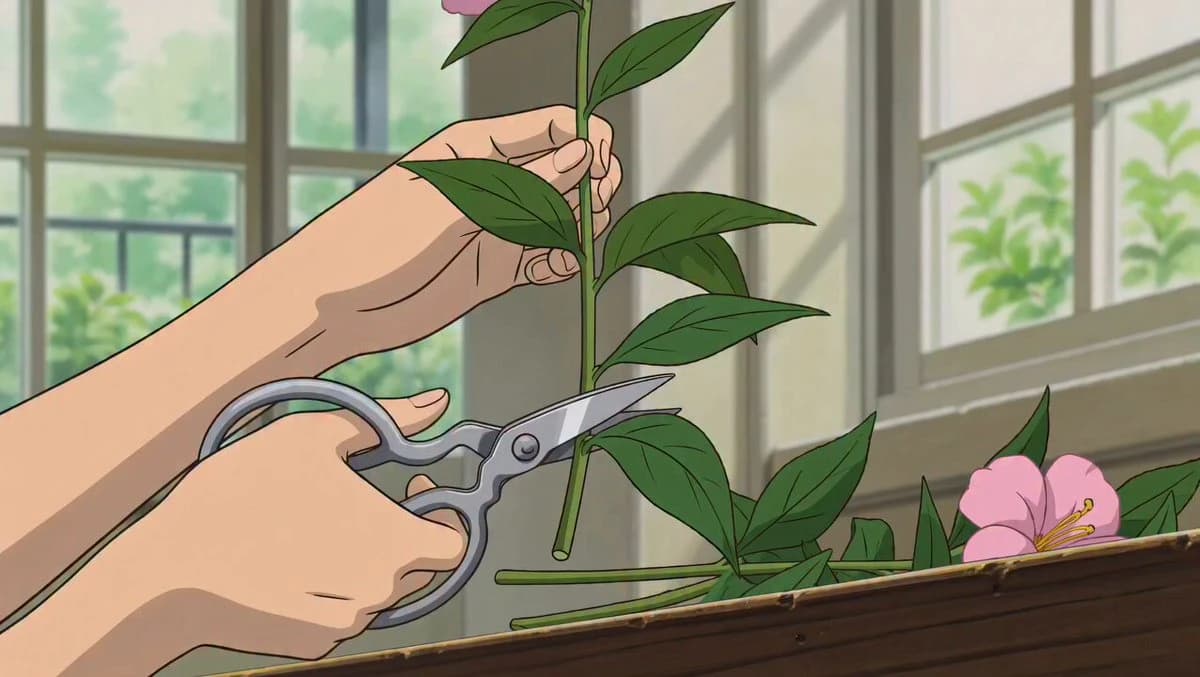 Vorschau zum Seedance 2.0 Video-Prompt: Cinematische Sequenz: Blumen arrangieren
