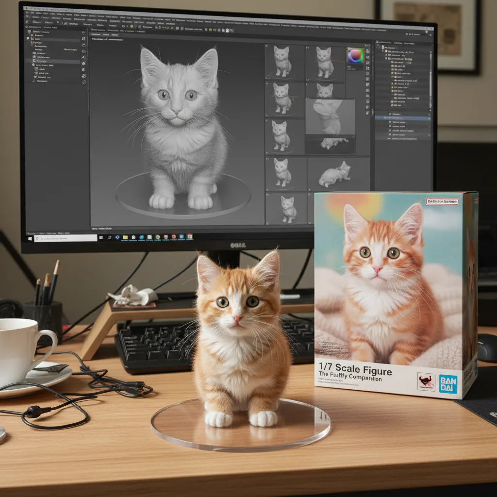 3D 컬렉터블 피규어 생성기 result generated by Image 2