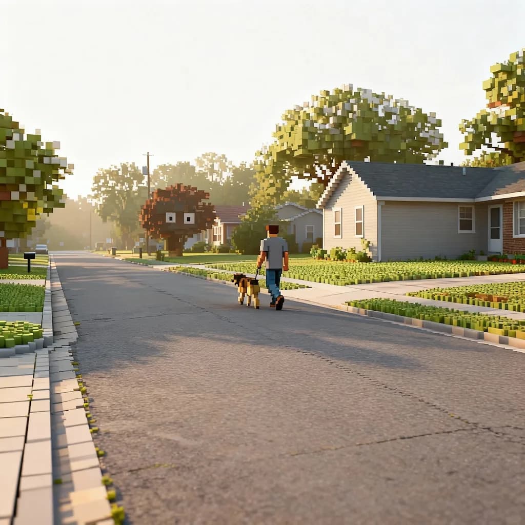 AI Minecraft Filter result generated by Image 2