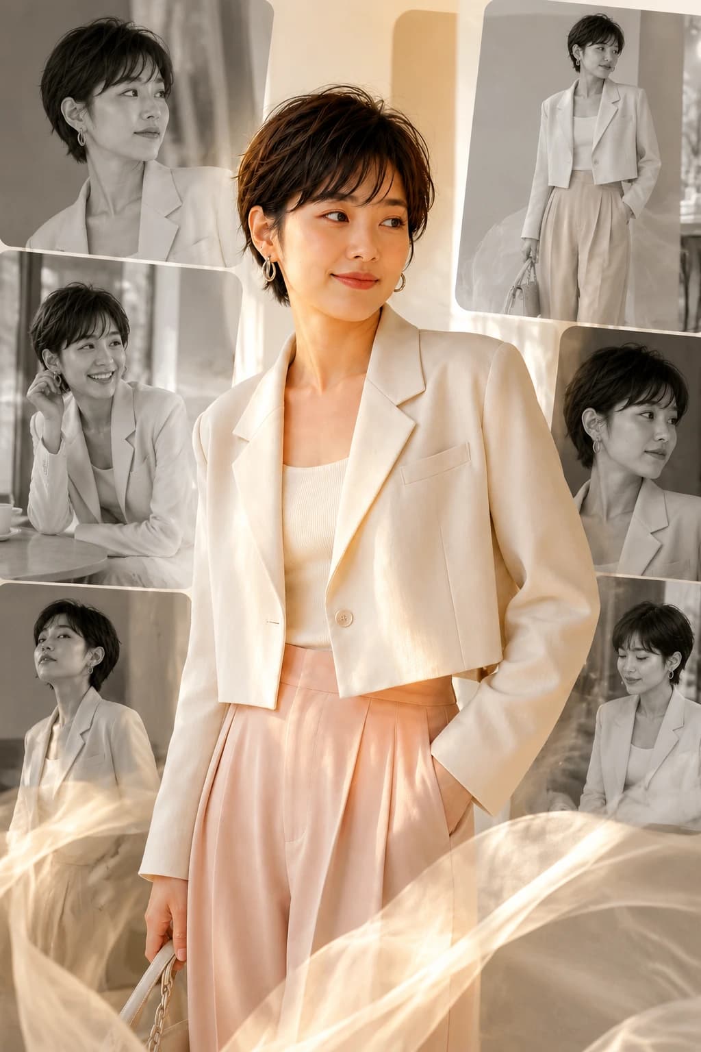 패션 콜라주 AI result generated by Image 2